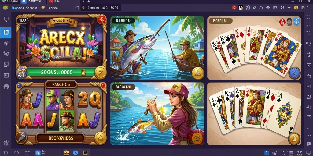 Berbagai mini game seru yang bisa dimainkan.