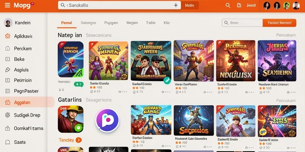 Screenshot pemain sedang berkompetisi dalam tantangan.